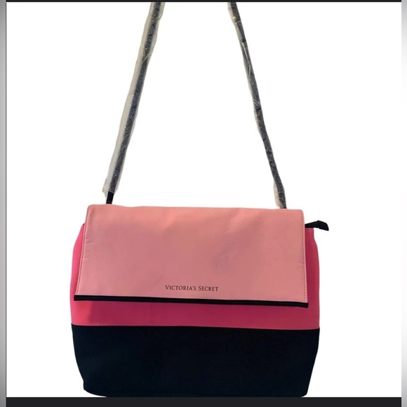 Victoria`s Secret Beach Bag Cooler Insulated Tote Large VS Cooler Tote Pink, - Picture 2 of 8